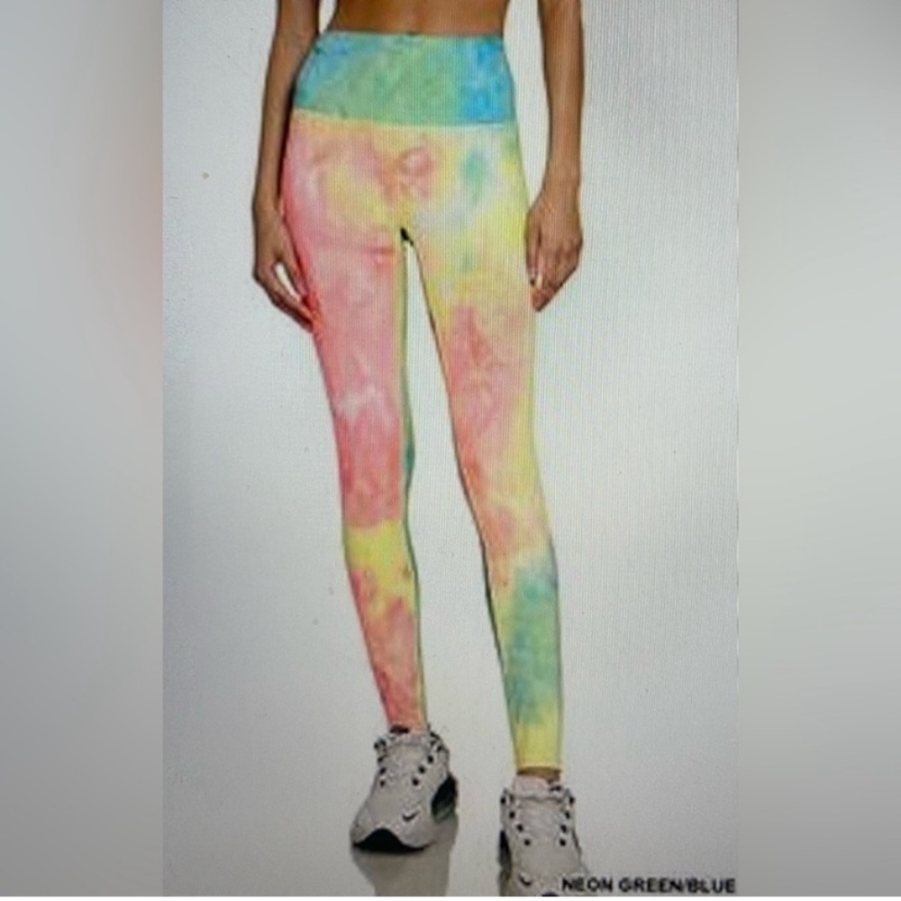 Zenana athletic tie die leggings  size X-Large - Picture 3 of 3
